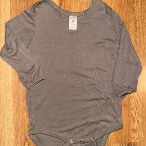 Kate Quinn Neutral brown Long Sleeve Baby Bodysuit